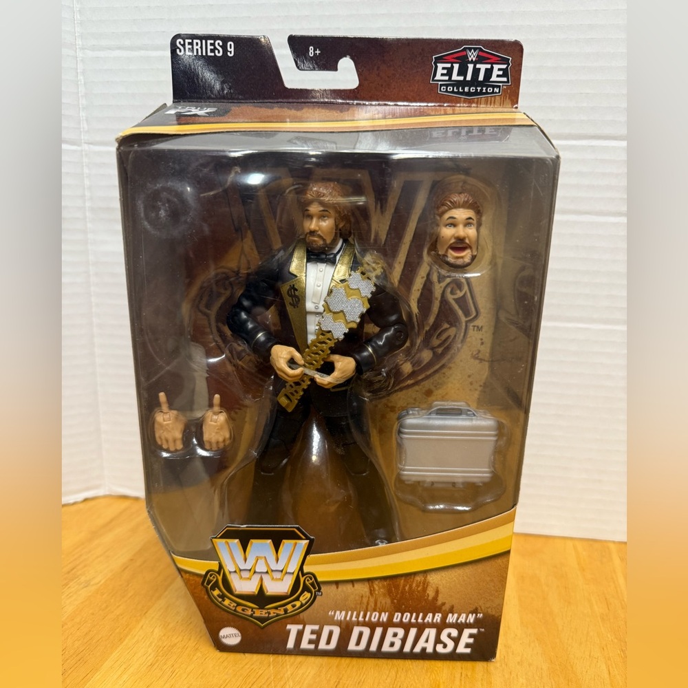 WWE Elite Series 9 Ted DiBiase Million Dollar Man Action Figure - Black and Gold